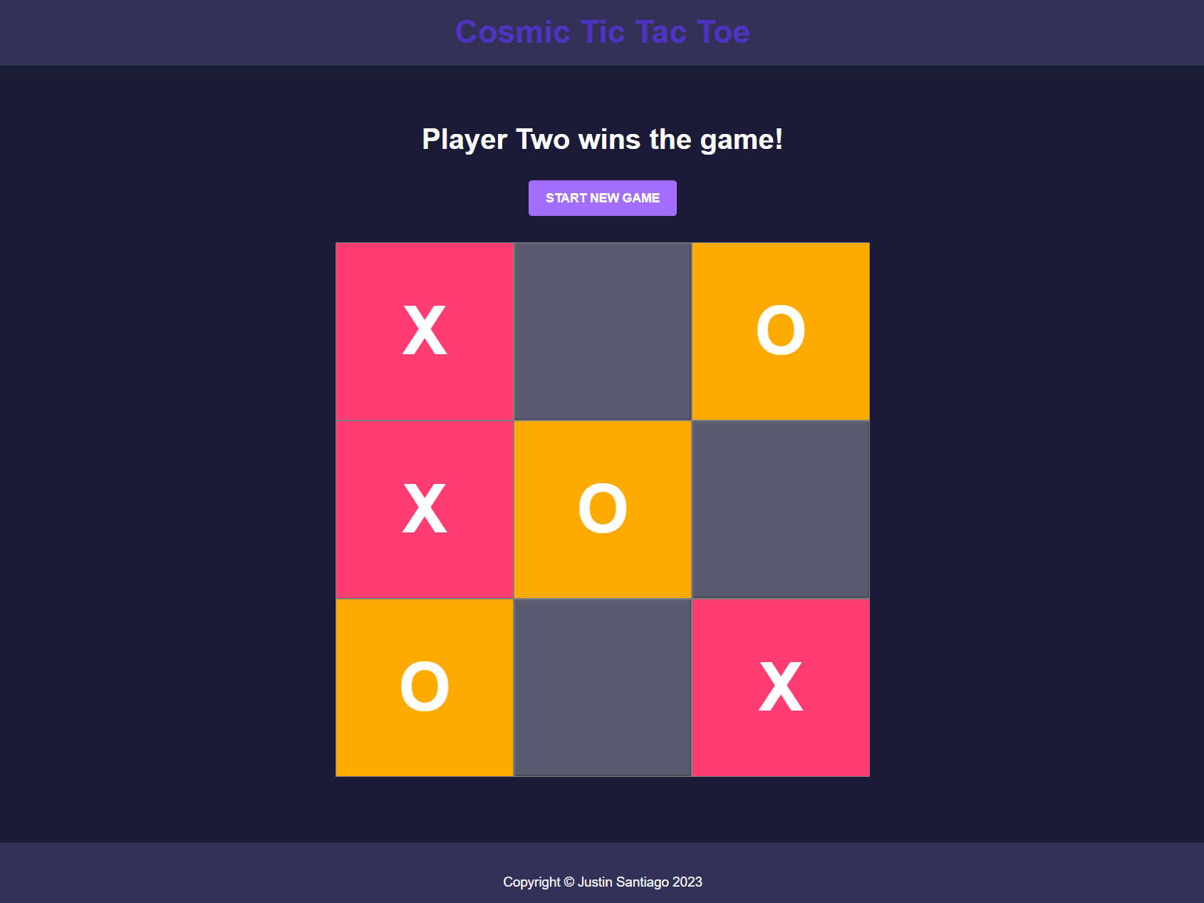 A Tic Tac Toe game made in Angular 15